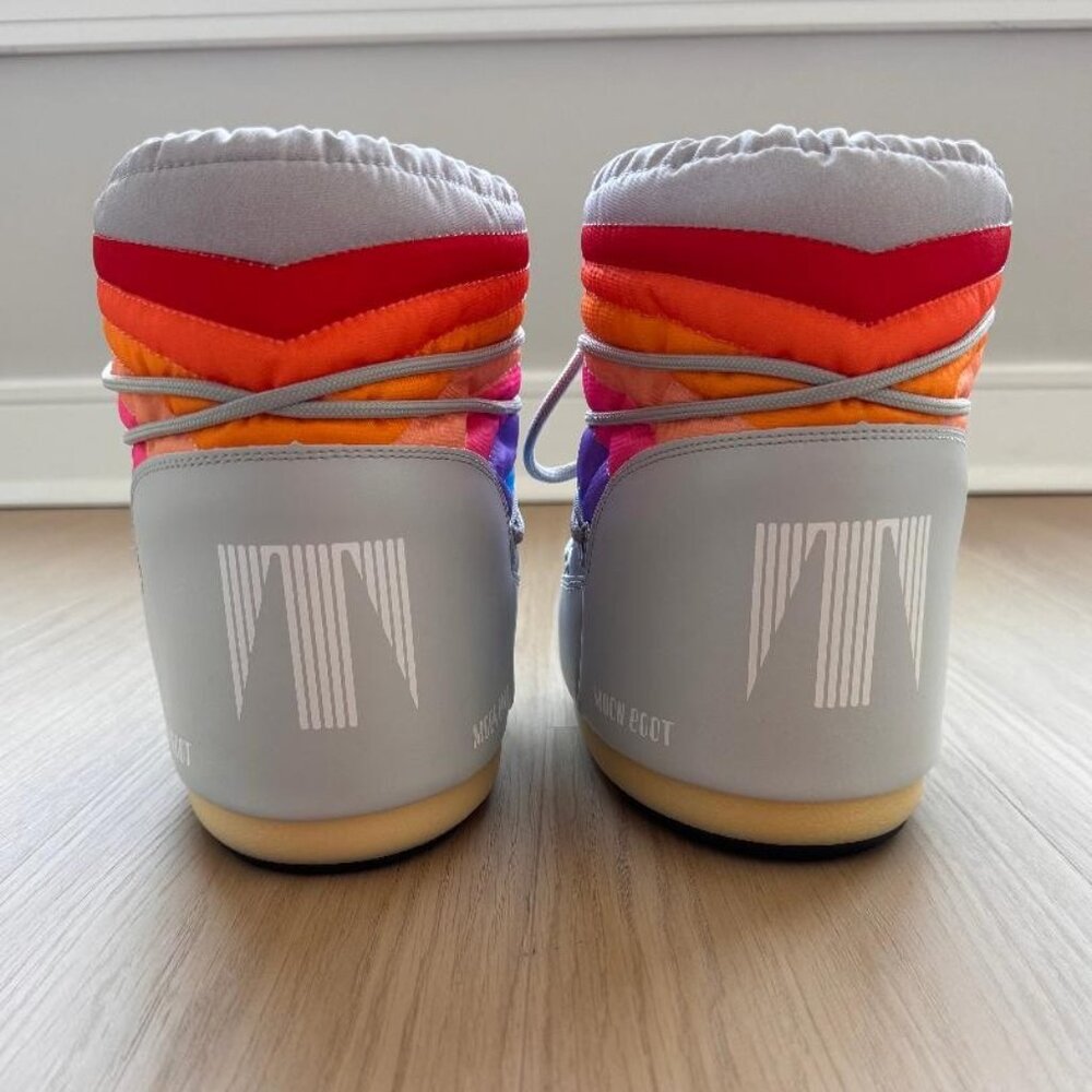 NWT Moon Boot Icon Low Rainbow Boots - Size EU 36/38 - Picture 5 of 10